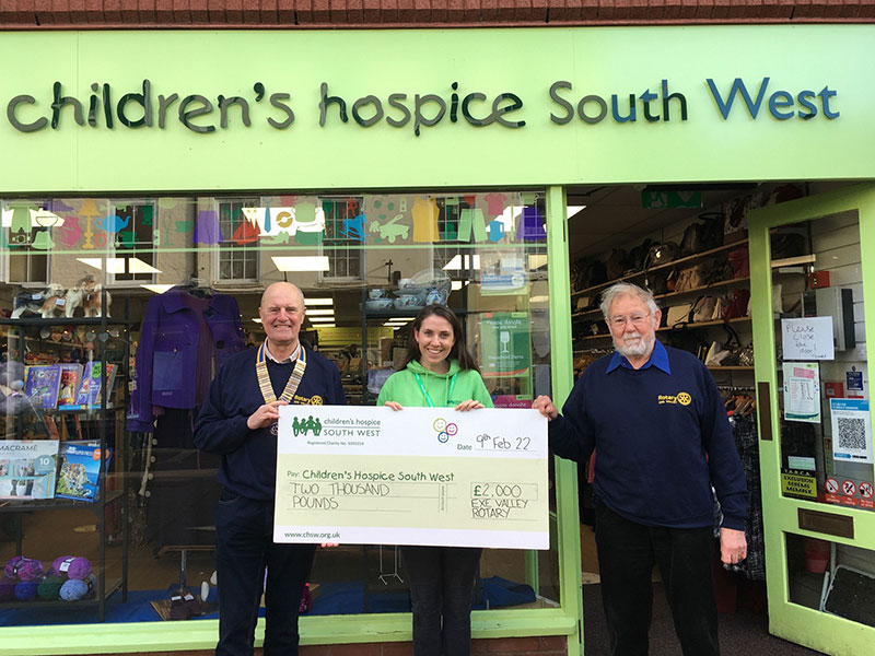 donation to Children's Hospice SW
